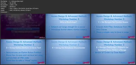 Workshop 5: Access Vba, Design And Advanced Methods