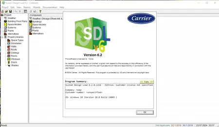 Carrier SDL (System Design Loads) 6.2