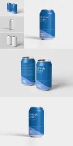 Soda Can Mockup X2KWVRK