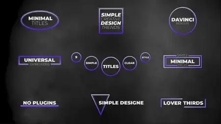 Minimal Titles Davinci Resolve 58968726