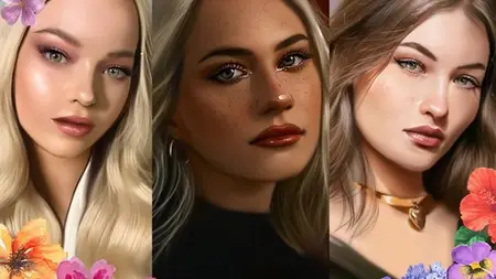 Mastering Female Portraits In Digital Art – Beginner To Pro