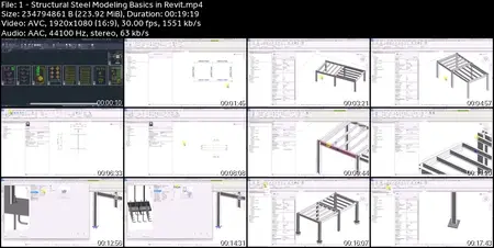 BIM Revit Structure: Steel Project + Details & Shop Drawings