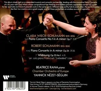 Beatrice Rana, Yannick Nézet-Séguin, Chamber Orchestra of Europe - Clara & Robert Schumann: Piano Concertos (2023)