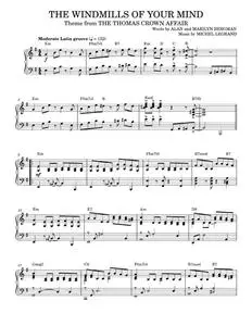 The Windmills Of Your Mind - Alan Bergman, Barbra Streisand, Marilyn Bergman, Michel LeGrand (Piano Solo)