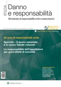 Danno e Responsabilita - N.5 2022