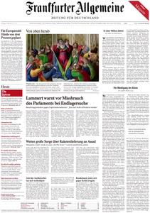 Frankfurter Allgemeine Zeitung vom Samstag, 18. Mai 2013