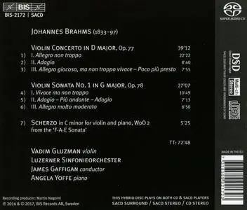 Vadim Gluzman - Brahms: Violin Concerto & Violin Sonata No. 1 (2017)