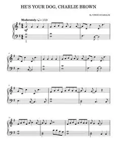 He's Your Dog, Charlie Brown - Lee Mendelson, Vince Guaraldi (Easy Piano)