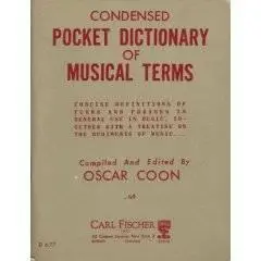 Pocket Dictionary of Musical Terms, by Oscar Coon