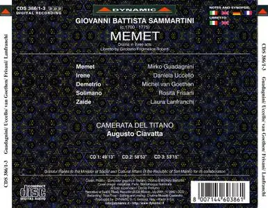 Augusto Ciavatta, Camerata del Titano - Giovanni Battista Sammartini: Memet (2002)