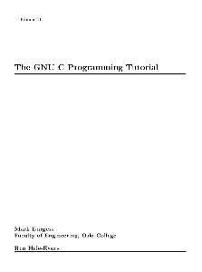 The Gnu C Programming Tutorial (Gnu Software Manuals Series)