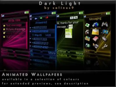 Dark Light  Animated Wallpapers SE Phone