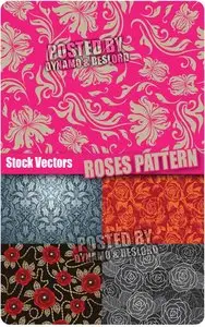 Roses pattern - Stock Vectors