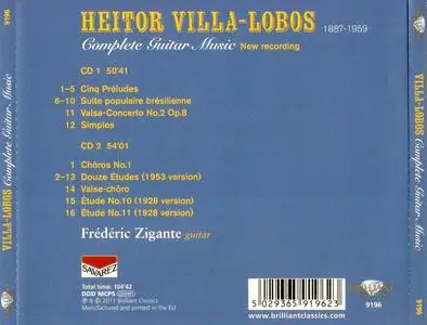 Frédéric Zigante - Heitor Villa-Lobos: Complete Guitar Music (2011)