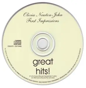 Olivia Newton-John - Great Hits: First Impressions (1974) [1998, Digitally Remastered]