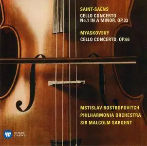 Mstislav Rostropovich - Saint-Saens & Myaskovsky - Cello Concertos (2017) {Warner Classics 0190295892265 rec 1956}