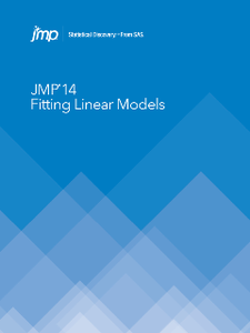 JMP 14 : Fitting Linear Models