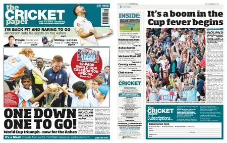 The Cricket Paper – July 21, 2019