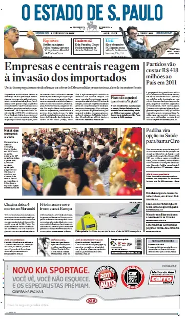 Jornal O Estado de SP em PDF, Segunda, 20 de Dezembro de 2010