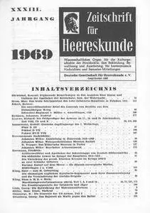 Zeitschrift fur Uniformkunde №221-226 1969