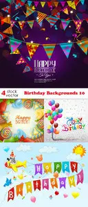 Vectors - Birthday Backgrounds 10