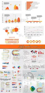 Infographics vector set 8
