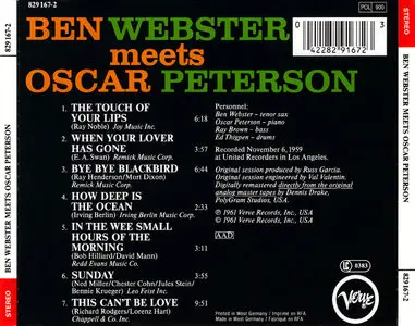 Ben Webster & Oscar Peterson – Ben Webster Meets Oscar Peterson (1959) (Verve - Digitally Remastered By Dennis Drake)