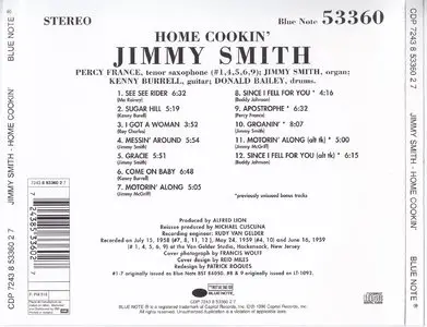 The Incredible Jimmy Smith - Home Cookin' (1959) [Remastered 1996]