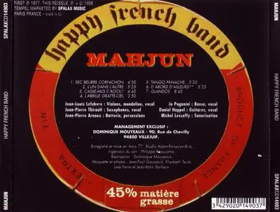 Mahjun - Happy French Band (1977) {1998, Reissue}
