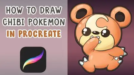Procreate: How To draw Cute Pokemon! Level: Beginner