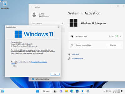 Windows 11 Enterprise 22H2 Build 22621.1265 (No TPM Required) Preactivated Multilingual February 2023