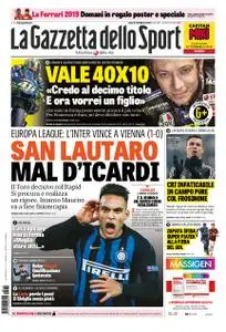 La Gazzetta dello Sport Roma – 15 febbraio 2019