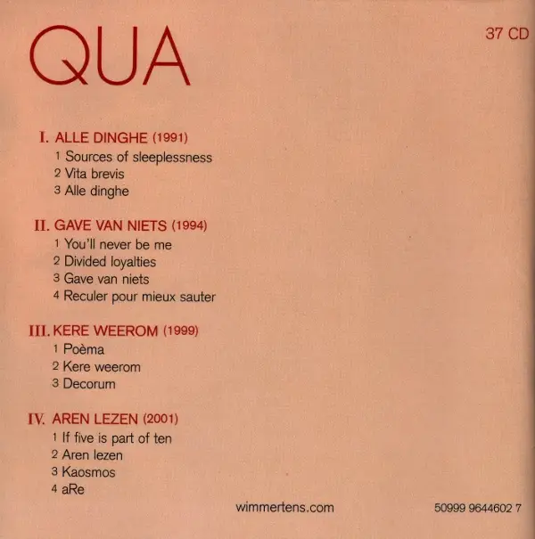 Wim Mertens - Qua (37CDs, 2009)