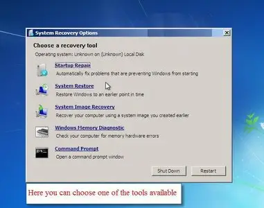 Windows Se7en Recovery Disc ISO