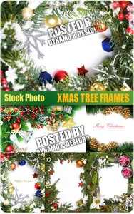 Xmas tree frames - UHQ Stock Photo