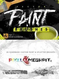 CreativeMarket - Handmade Paint Strokes & Splatters