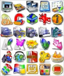 Collection of icons - Beautiful Icons Mix 5
