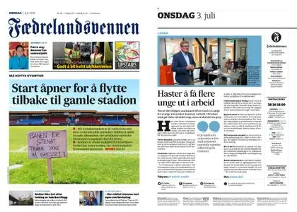 Fædrelandsvennen – 03. juli 2019