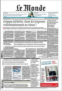 Le monde du 15.07.2009