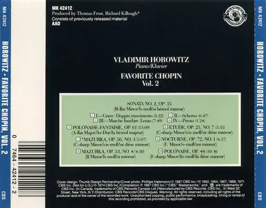 Vladimir Horowitz - Favorite Chopin, Volume 2 (1987) [Re-Up]