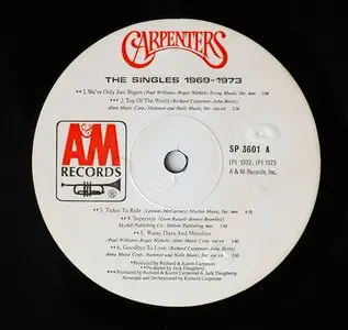 The Carpenters - The Singles 1969-1973 (1973) 24-Bit/96-kHz Vinyl Rip