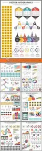 Infographics and diagram design elements vector set 225