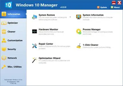 Yamicsoft Windows 10 Manager 3.0.1 Multilingual + Portable
