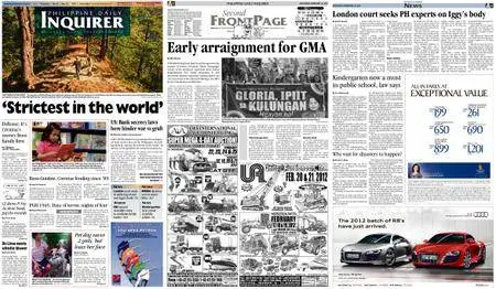 Philippine Daily Inquirer – February 18, 2012