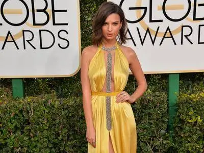 Emily Ratajkowski at the 74th Annual Golden Globe Awards in Beverly Hills on January 7, 2017