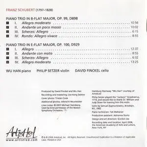 Wu Han, Philip Setzer, David Finckel - Schubert: Piano Trios (2008)