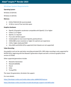Altair Inspire Render 2023.0