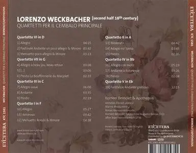 Lorenzo Weckbacher - Quartetti Per Il Cembalo Principale - Korneel Bernolet & Apotheosis (2017) {Et'cetera KTC 1581}