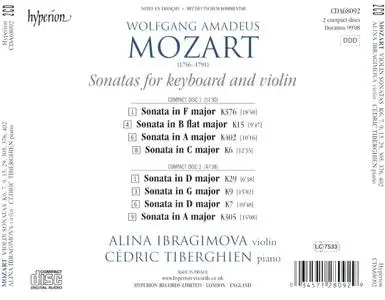Alina Ibragimova, Cedric Tiberghien - Mozart: Violin Sonatas Nos. 1, 2, 4, 10, 14, 22, 24, 29 (2016)