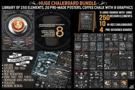 CreativeMarket - Ultimate Chalkboard Mega Bundle